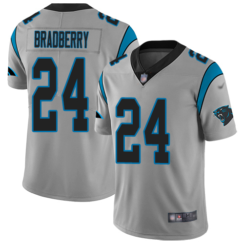 Carolina Panthers Limited Silver Youth James Bradberry Jersey NFL Football 24 Inverted Legend